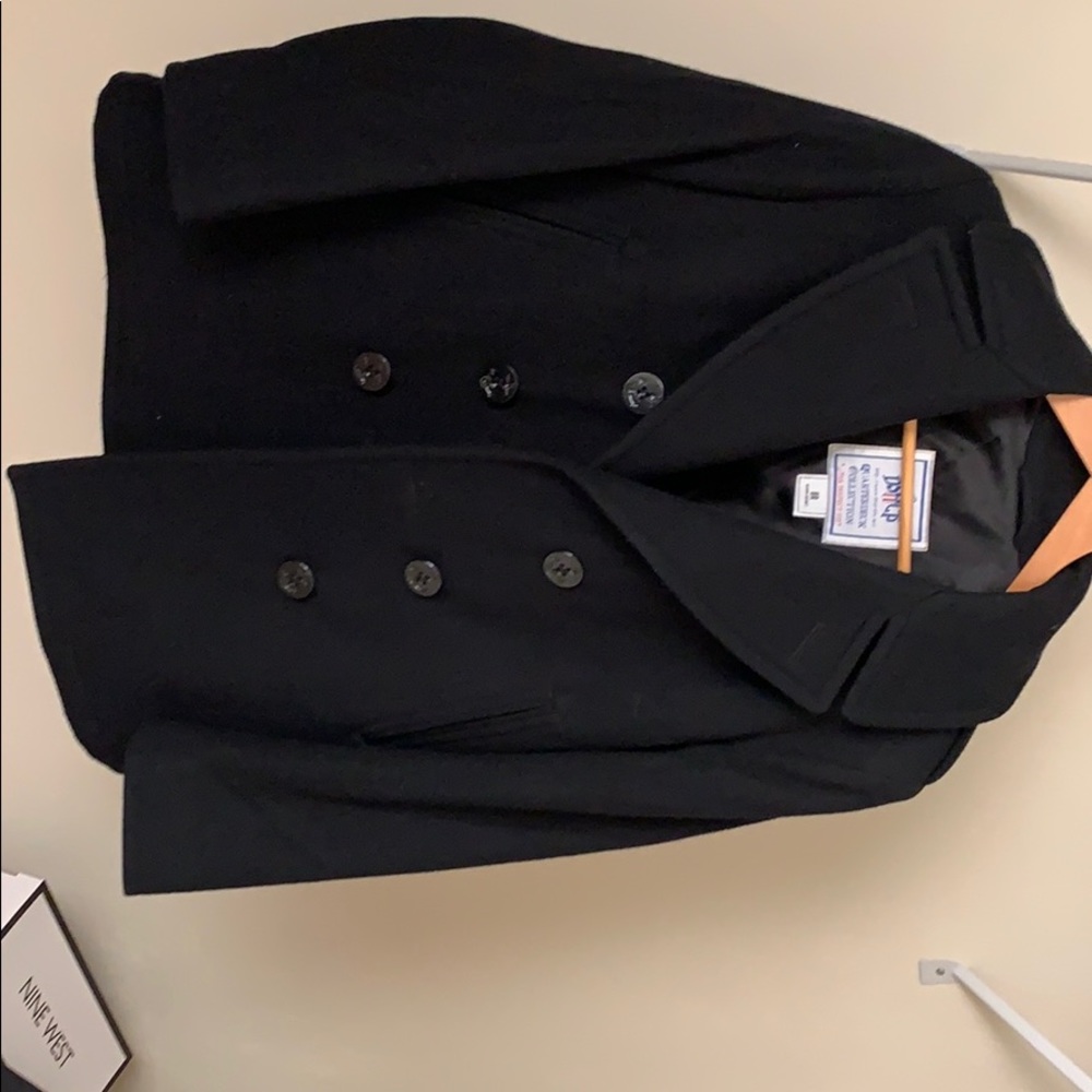 Black pea coat jacket